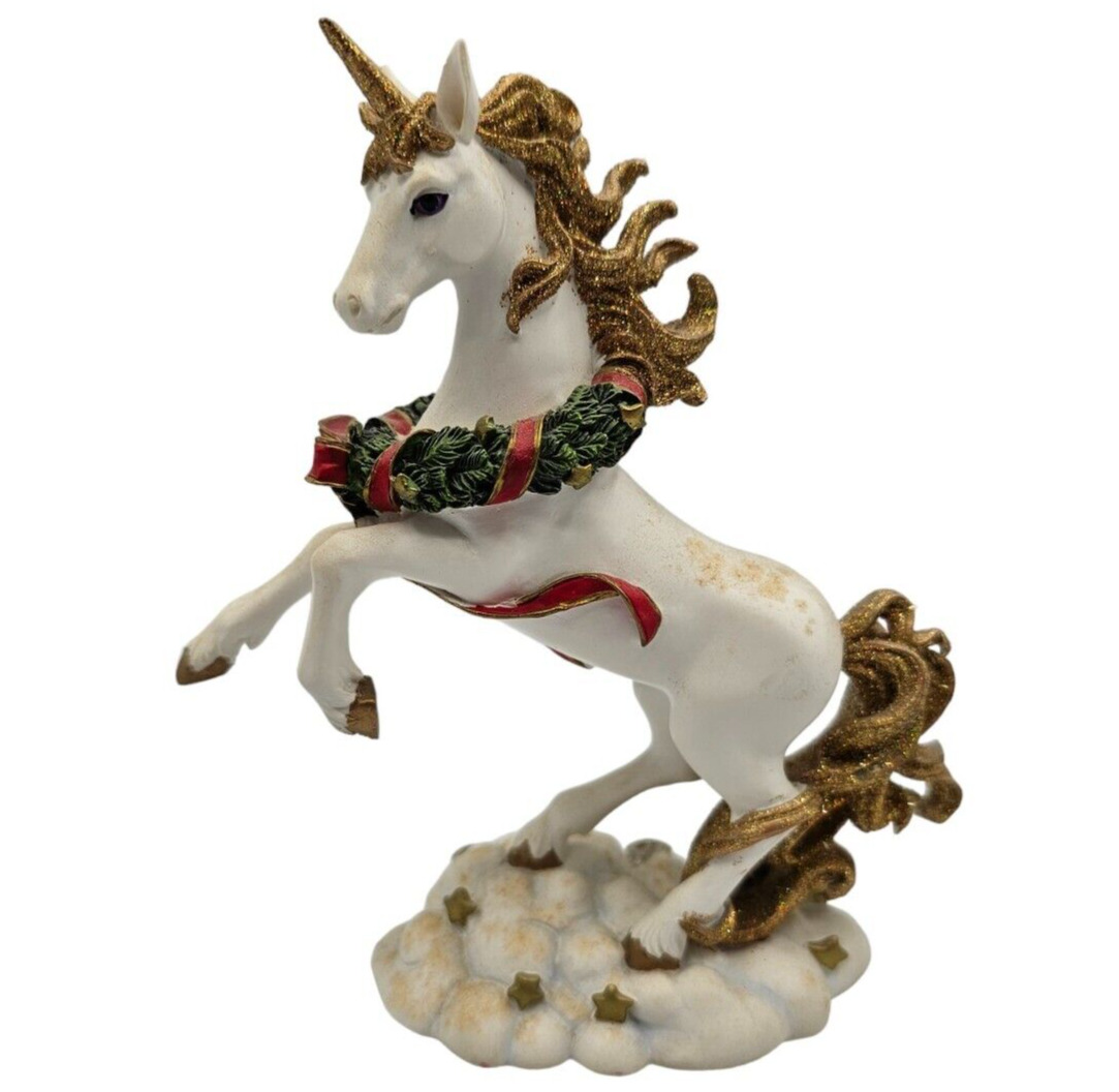 RARE Seasons Greetings Unicorn Collection Figure Christmas NOEL