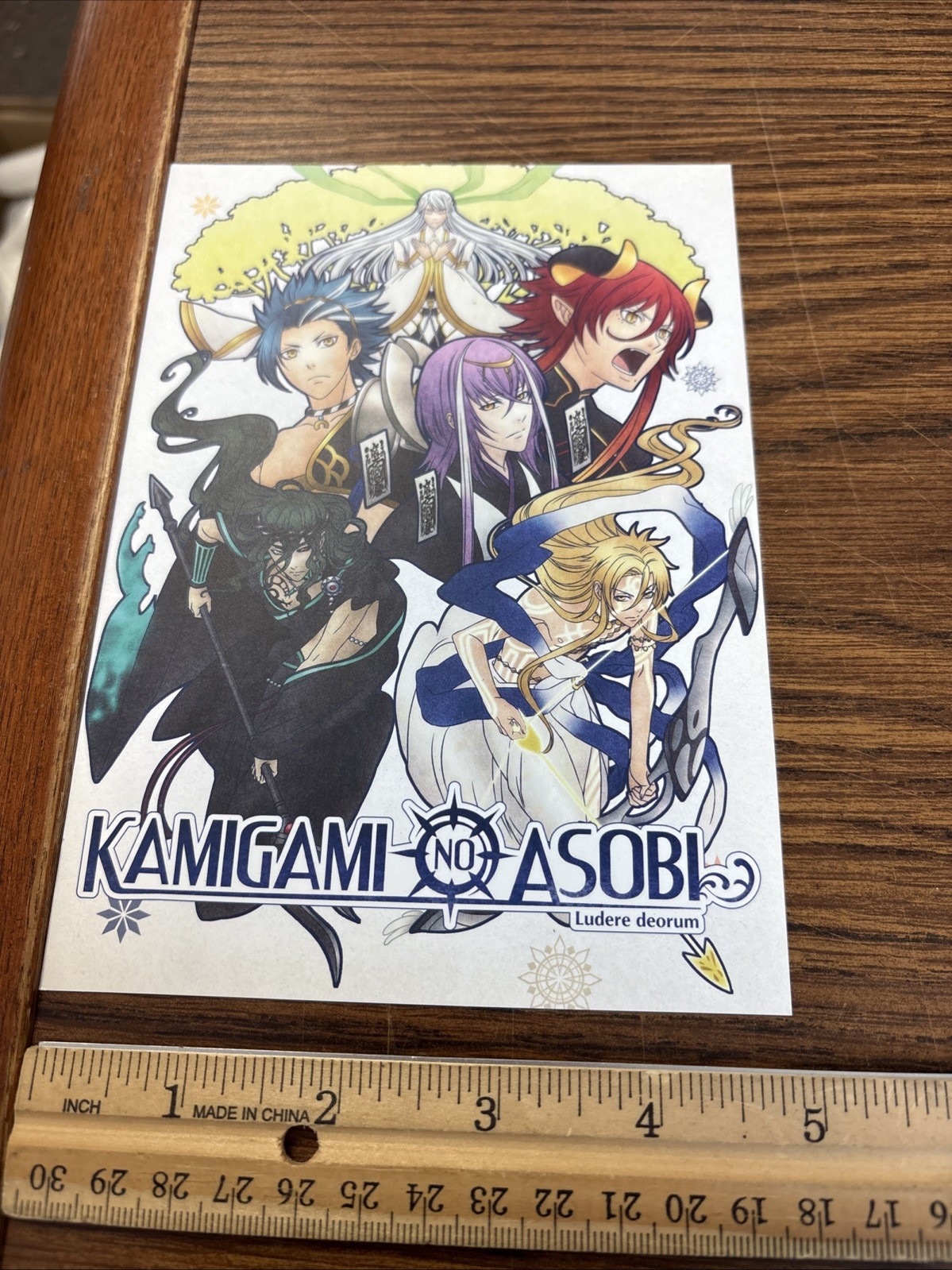 Kamigami No Asobi Ludere Deorum Anime Advertising Sentai Filmworks Promo Card Kamigami No Asobi Ludere Deorum Anime Advertising Sentai Filmworks Promo Card