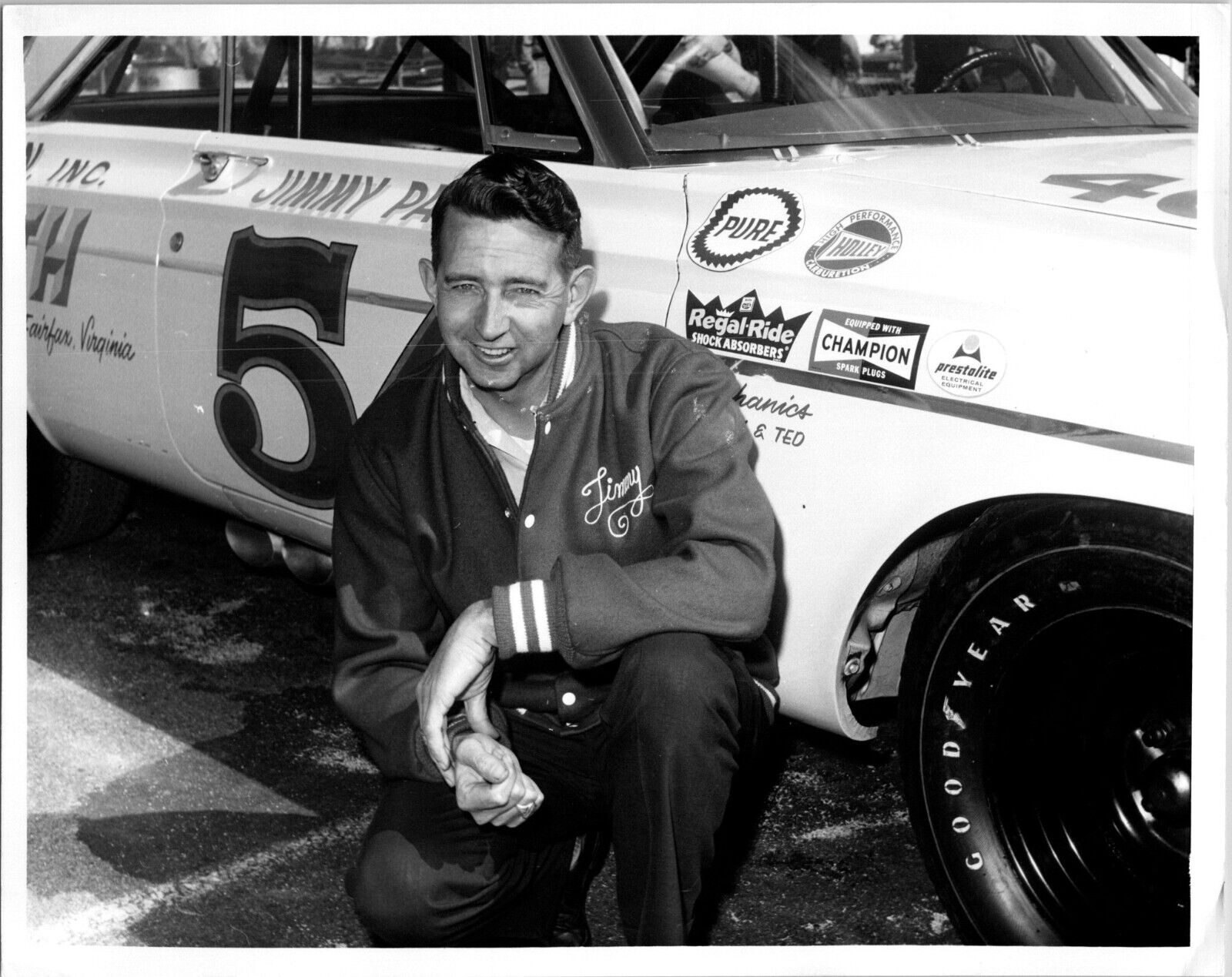 1964 Jimmy Pardue NASCAR stock car racer driver 8x10 PRESS PHOTO
