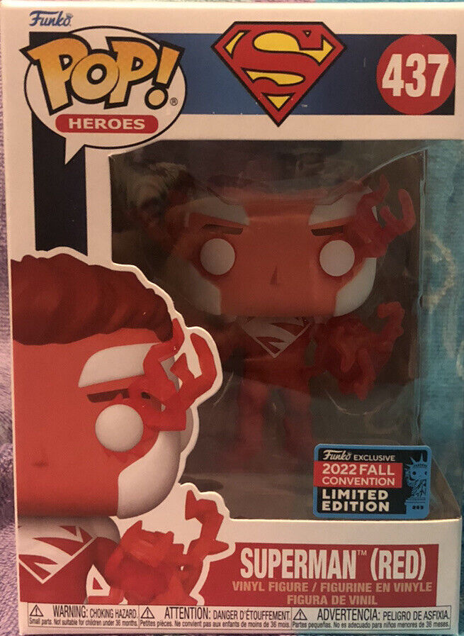 Funko POP Superman (Red) 437 - 2022 Fall Convention NYCC Exclusive