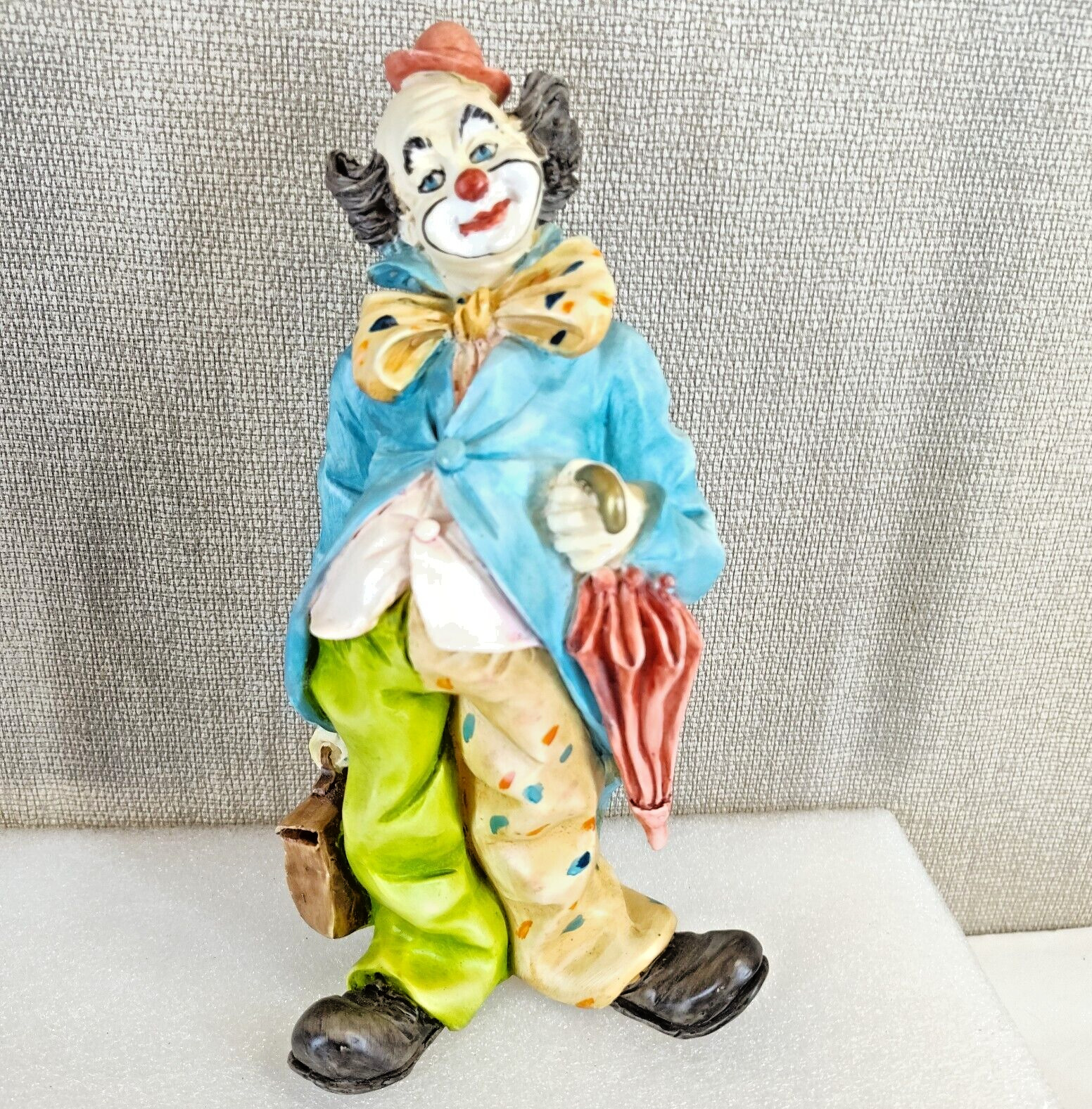 Vintage Ceramic Clown Figurine Italian Handmade & painted 'dipinto a mano'