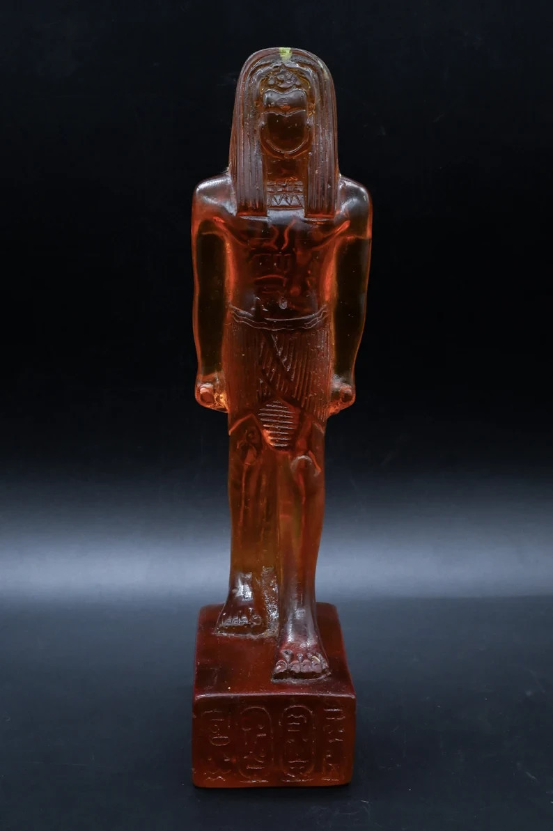 RARE ANCIENT EGYPTIAN ANTIQUE Statue Scarab Khepri  For Amber Stone Egyptian BC