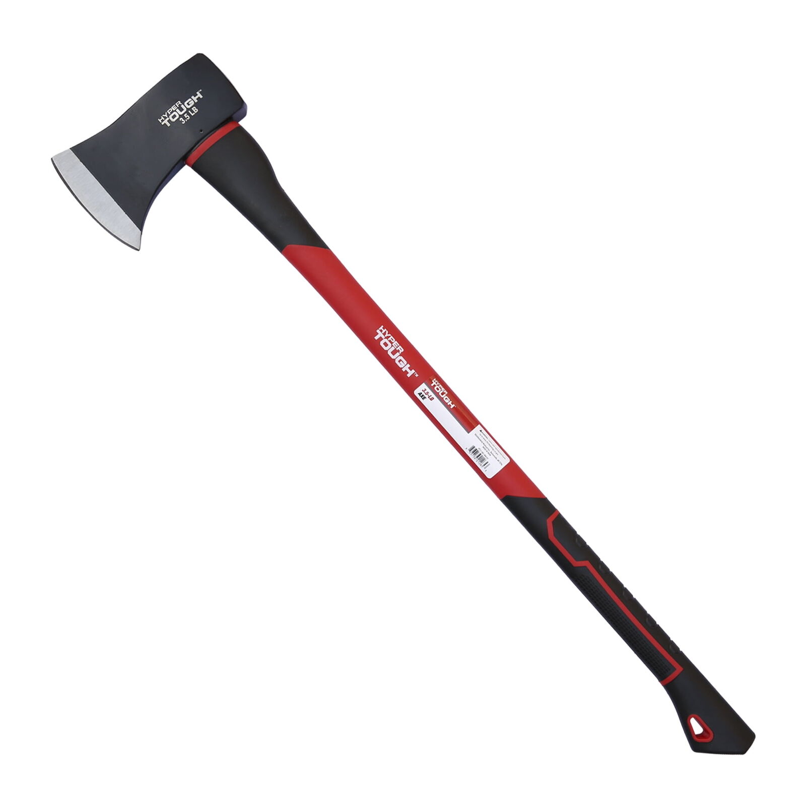 3.5 lb Single Bit Axe with Red & Black Double Injection Fiberglass 34\