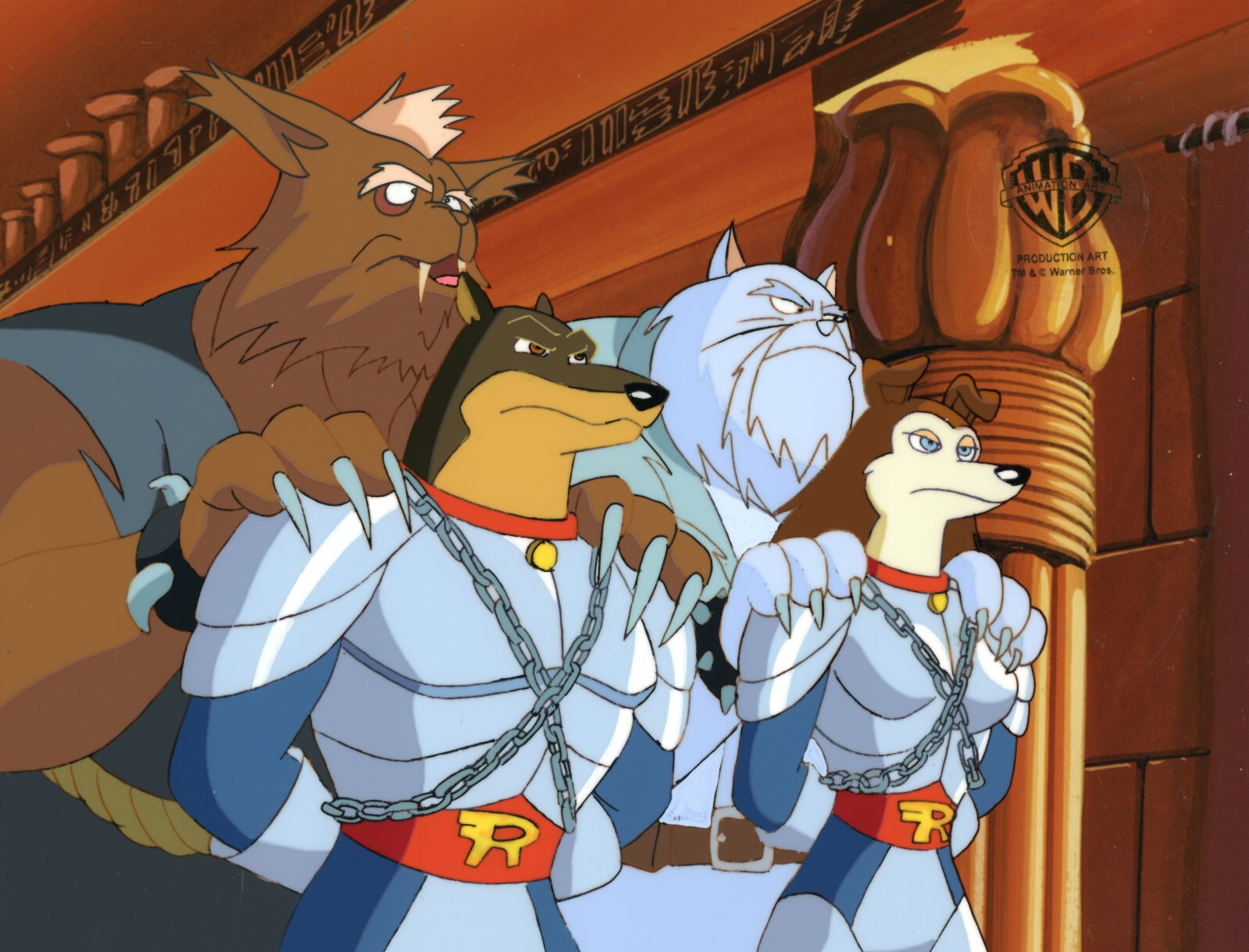 WB Animated Series-Road Rovers-Original Production Cel/Drawing-Blitz/Colleen