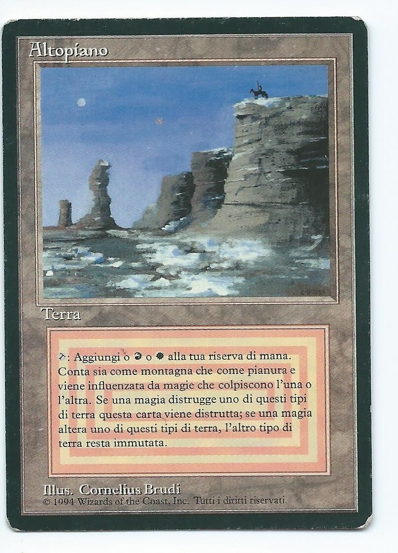 Magic MTG Plateau FBB Foreign Black Border italian dual land www_MoxBeta_com #1