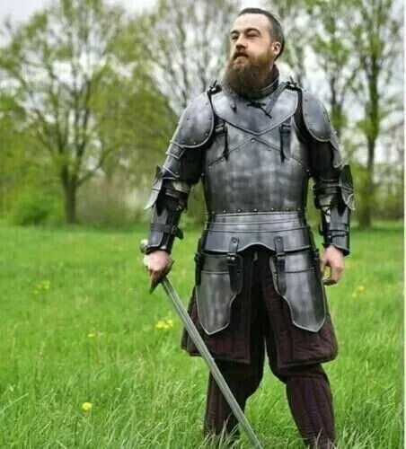 Medieval Half Body Armor Black Cuirass  Armor Knight costume