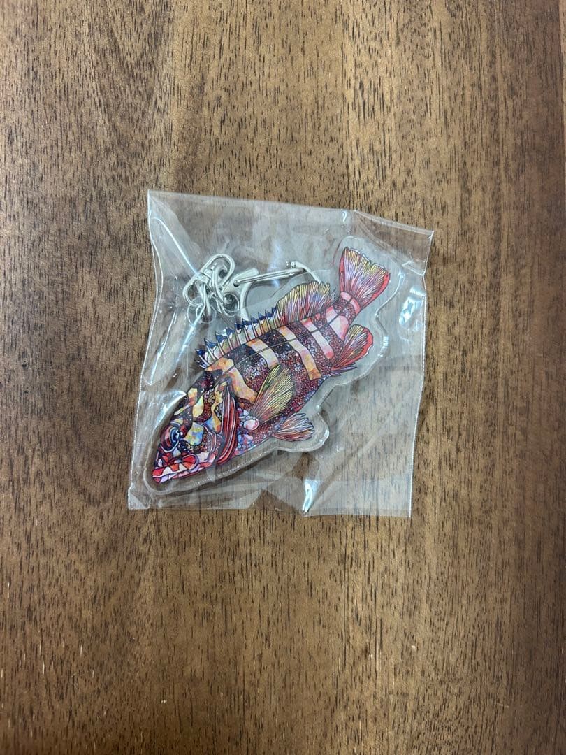 Shikoku Aquarium Gachagacha Keychain Red Grouper Fish Certificate Shikoku Aquarium Gachagacha Keychain Red Grouper Fish Certificate