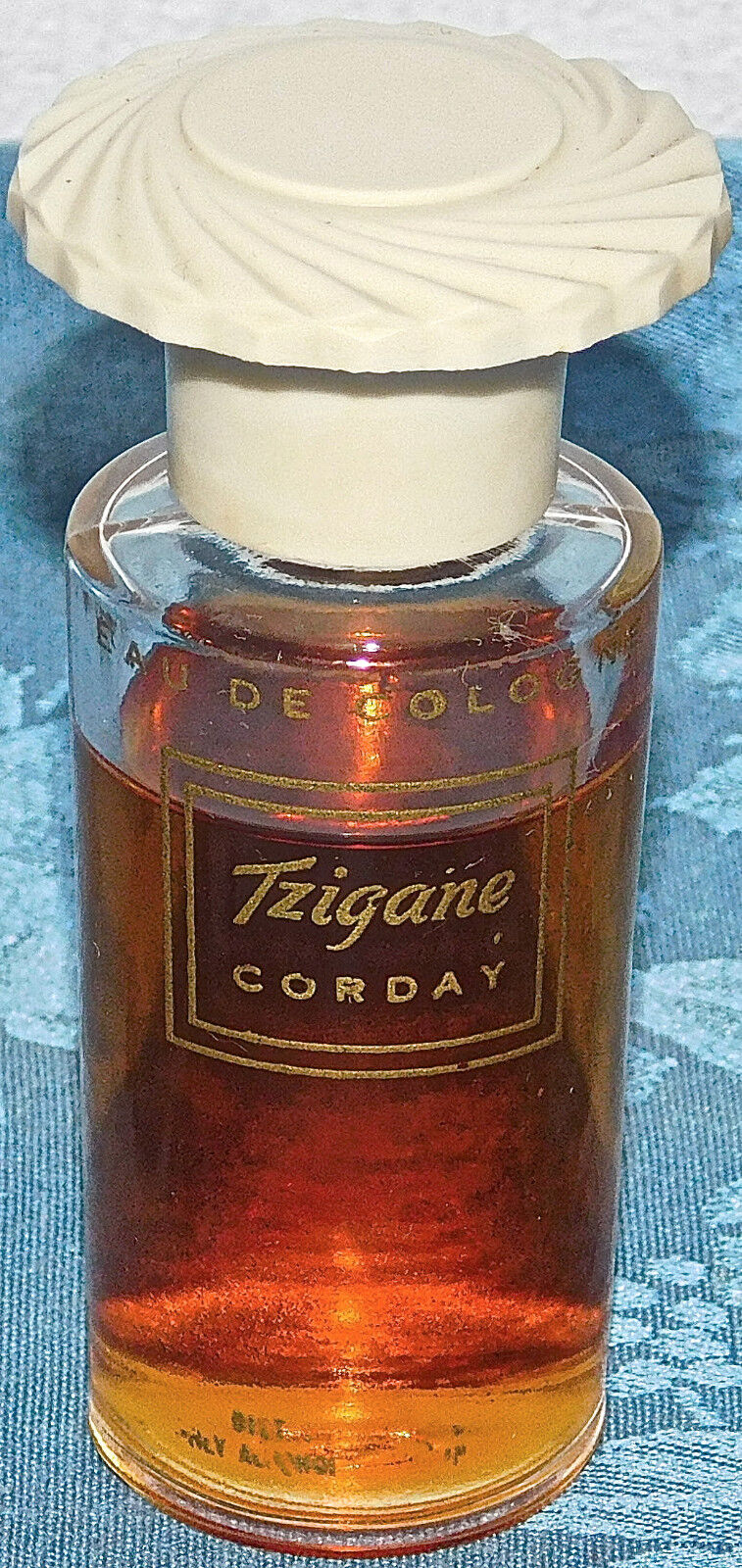 Vintage Corday Tzigane EAU DE COLOGNE SUPER RARE 1 OZ BOTTLE 80% FULL 30\'S 40\'S?