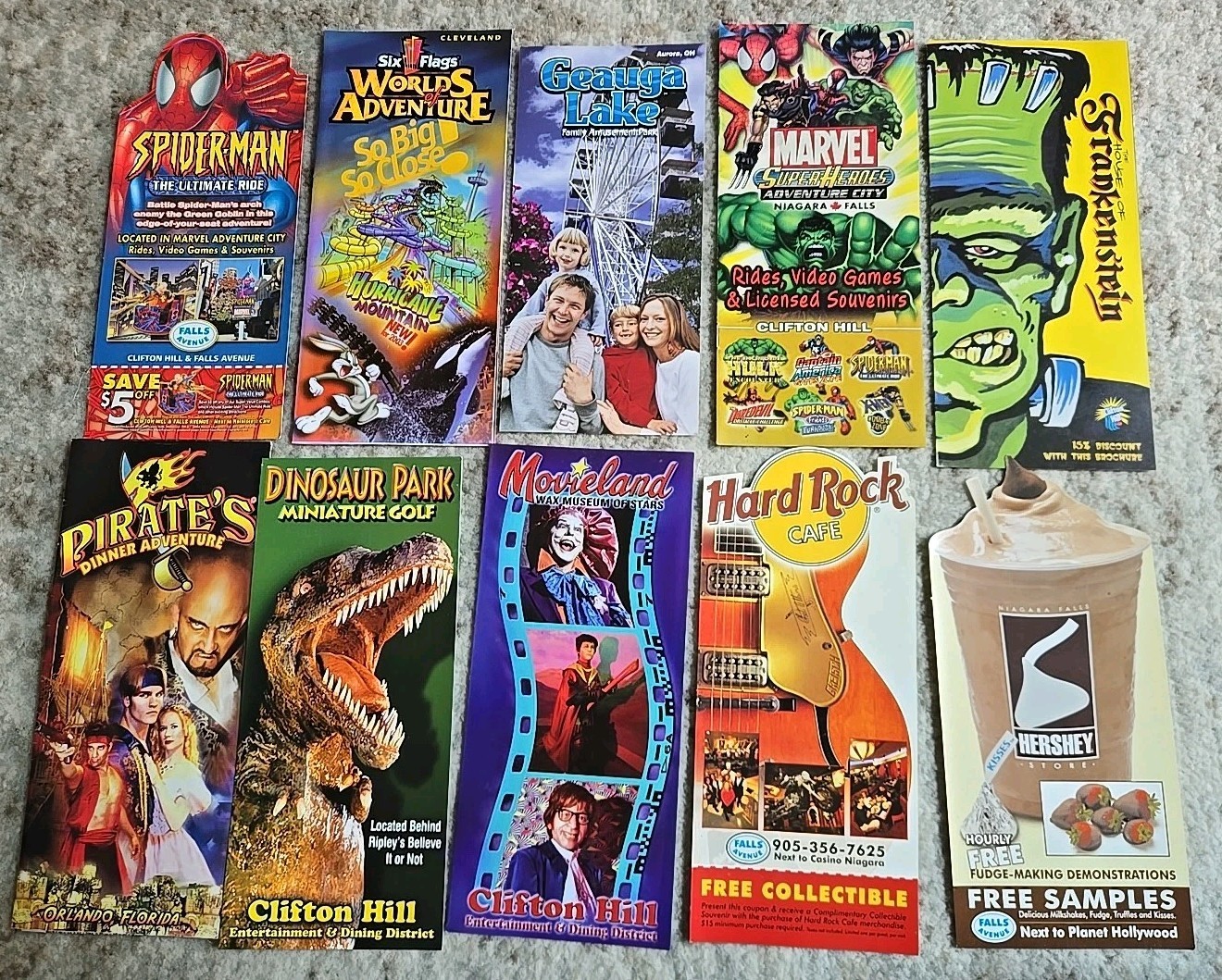 Geauga Lake, Clifton Hill, Six Flags Adventure Amusement Park Brochure Pamphlet Geauga Lake, Clifton Hill, Six Flags Adventure Amusement Park Brochure Pamphlet