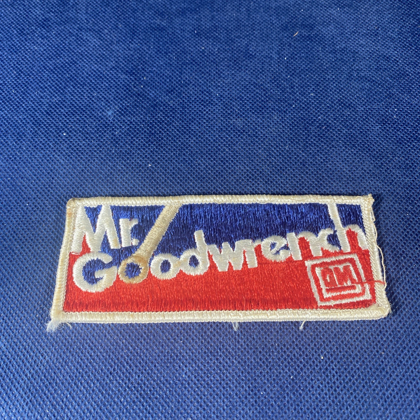 Original Vintage GM Mr Goodwrench Jacket Patch ~4.25” x 1.75”