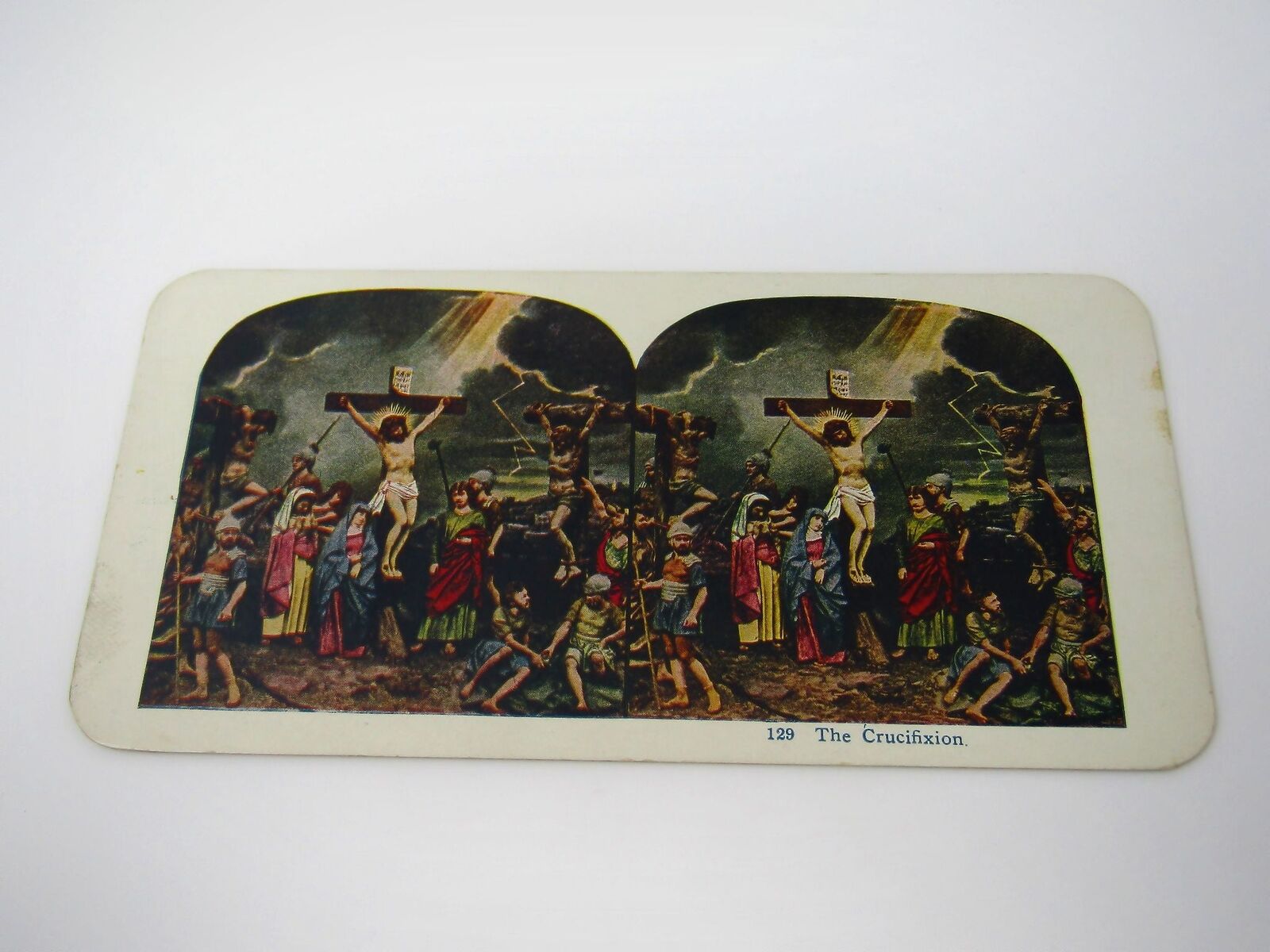 Vintage Christian Postcard Post Card: The Crucifixion