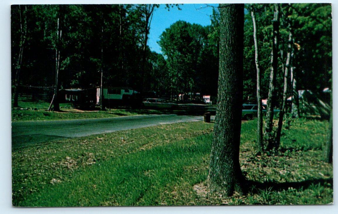 COWAN LAKE near WILMINGTON, Ohio OH ~ CAMPGROUND Clinton County c1970s  Postcard