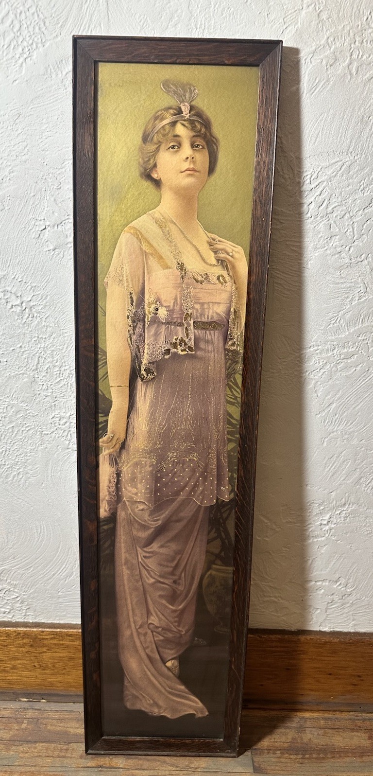 Antique 1916 Pabst Extract Yardlong Advertising Print Girl Alfred Orr Art