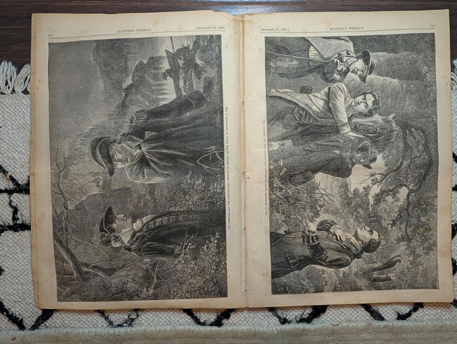 1860 First Report of William Walkers Death, Benedict Arnold Treason — Sep 29