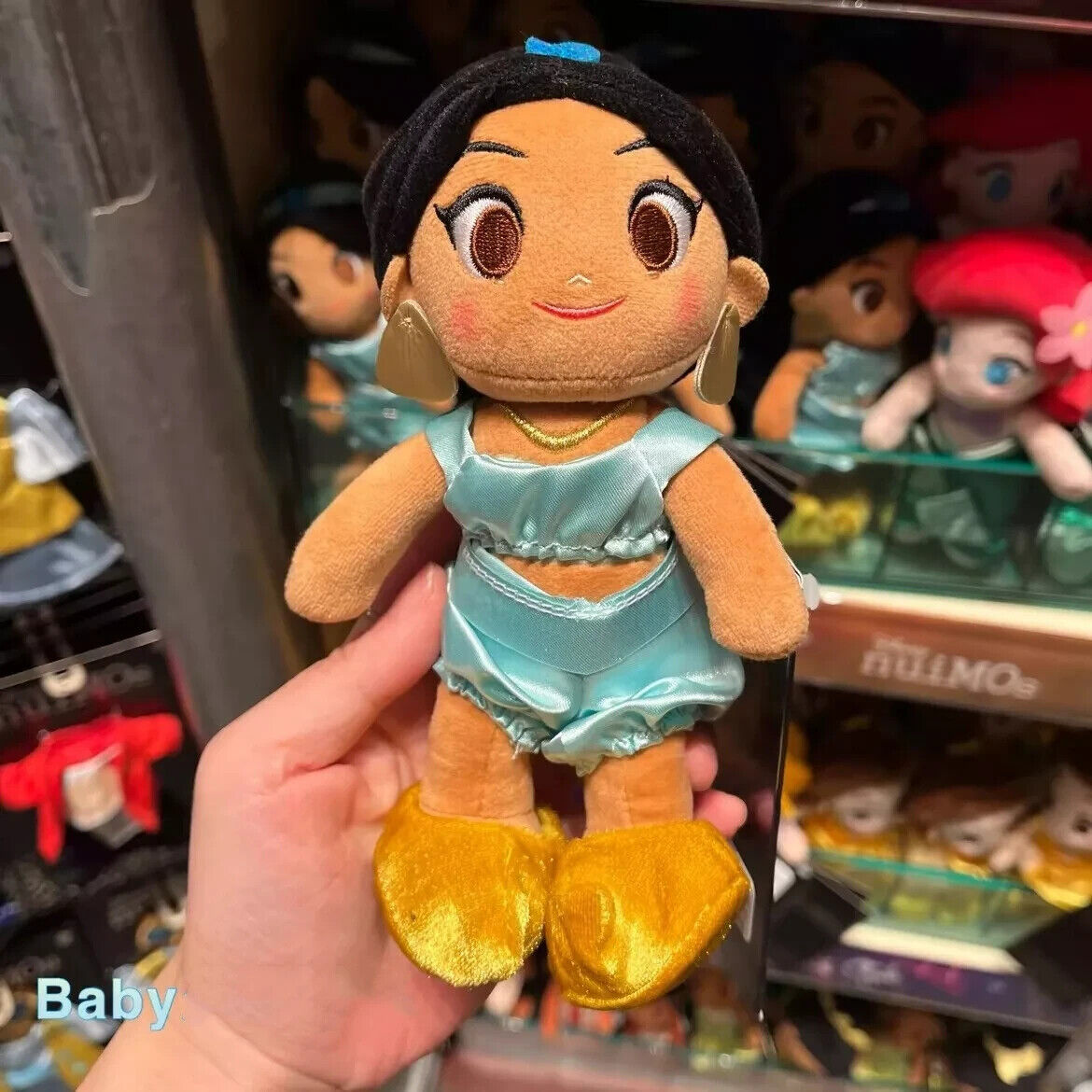 Authentic Hong kong Disneyland Nuimos Plush Toy aladdin jasmine doll Disneyland