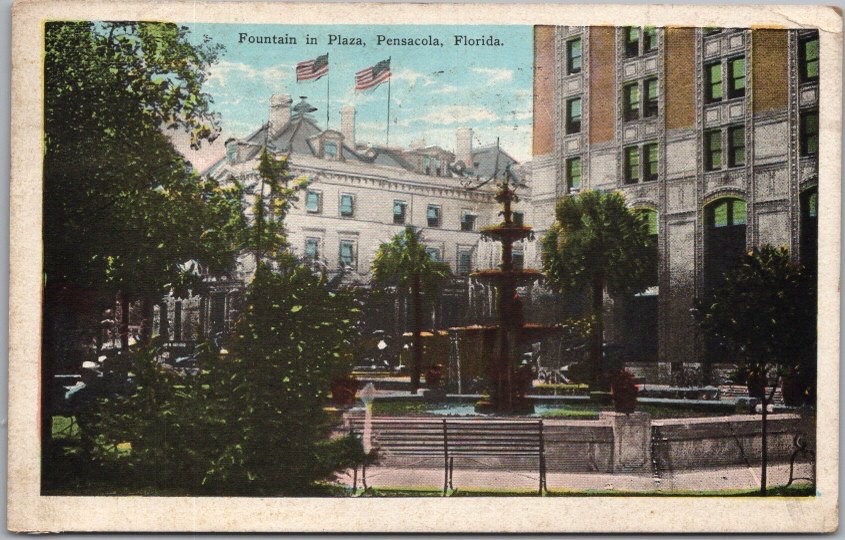 Vintage PENSACOLA, Florida Postcard 