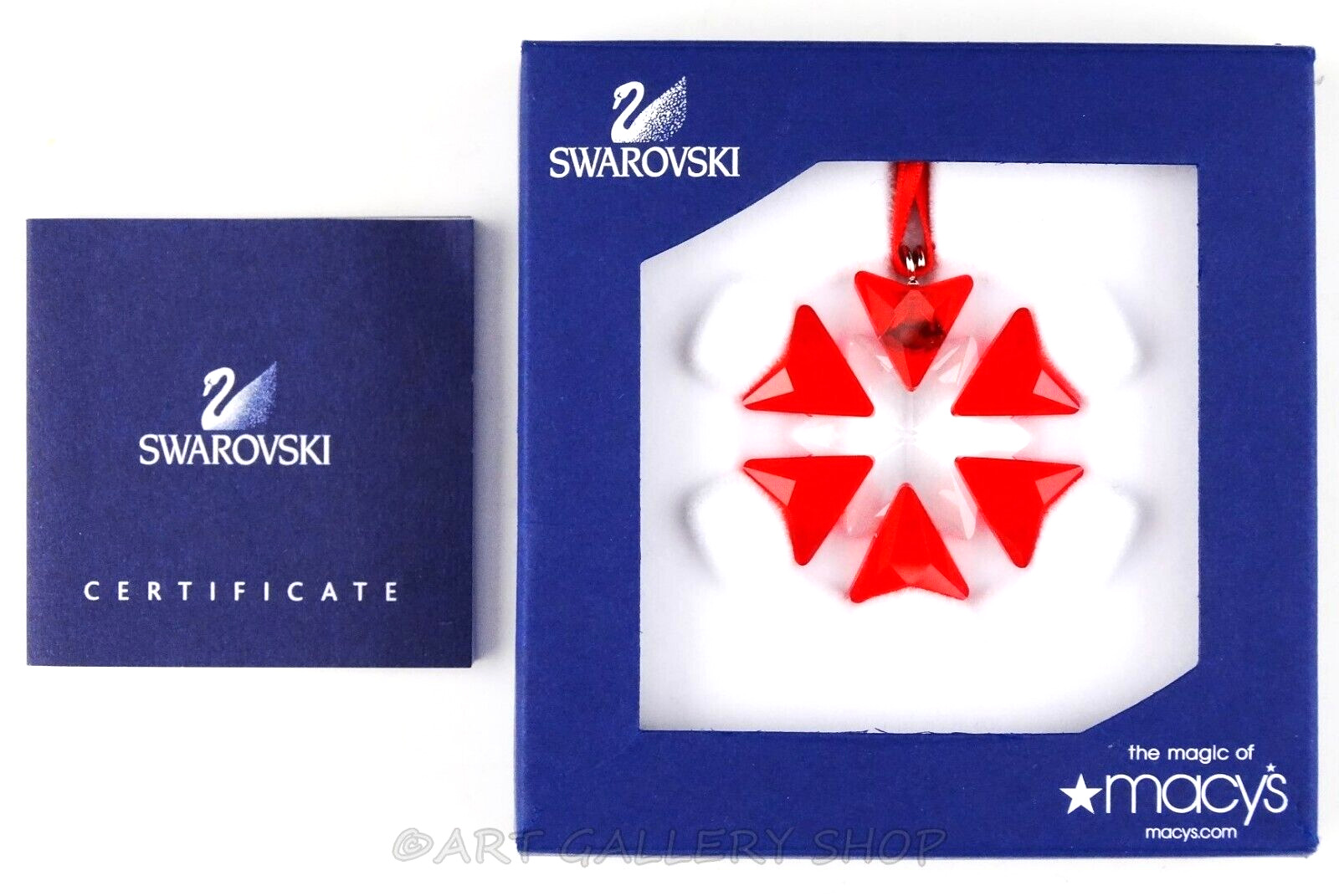 Swarovski Austria Crystal MACY'S EXCLUSIVE STAR ORNAMENT #994175 Mint Box & COA