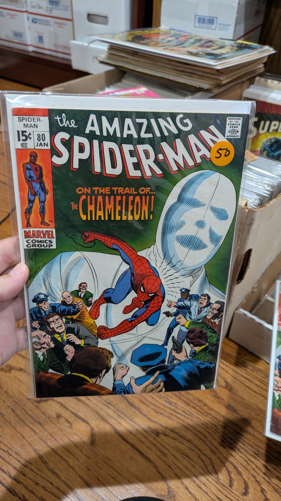 AMAZING SPIDER-MAN #80 (1970) - Chameleon VF-