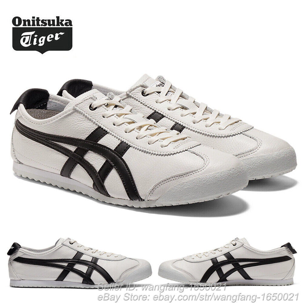 Onitsuka Tiger Sneakers Mexico 66 White/Black Unisex 1183C234-100 Shoes NEW