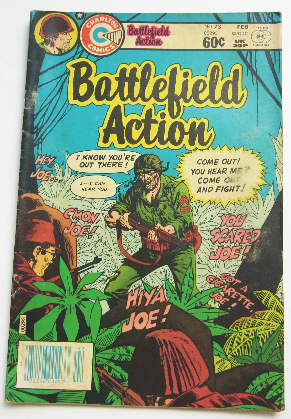 Battlefield Action #73 Comic Book February 1982 Very Good+ 4.5 Grade Charlton