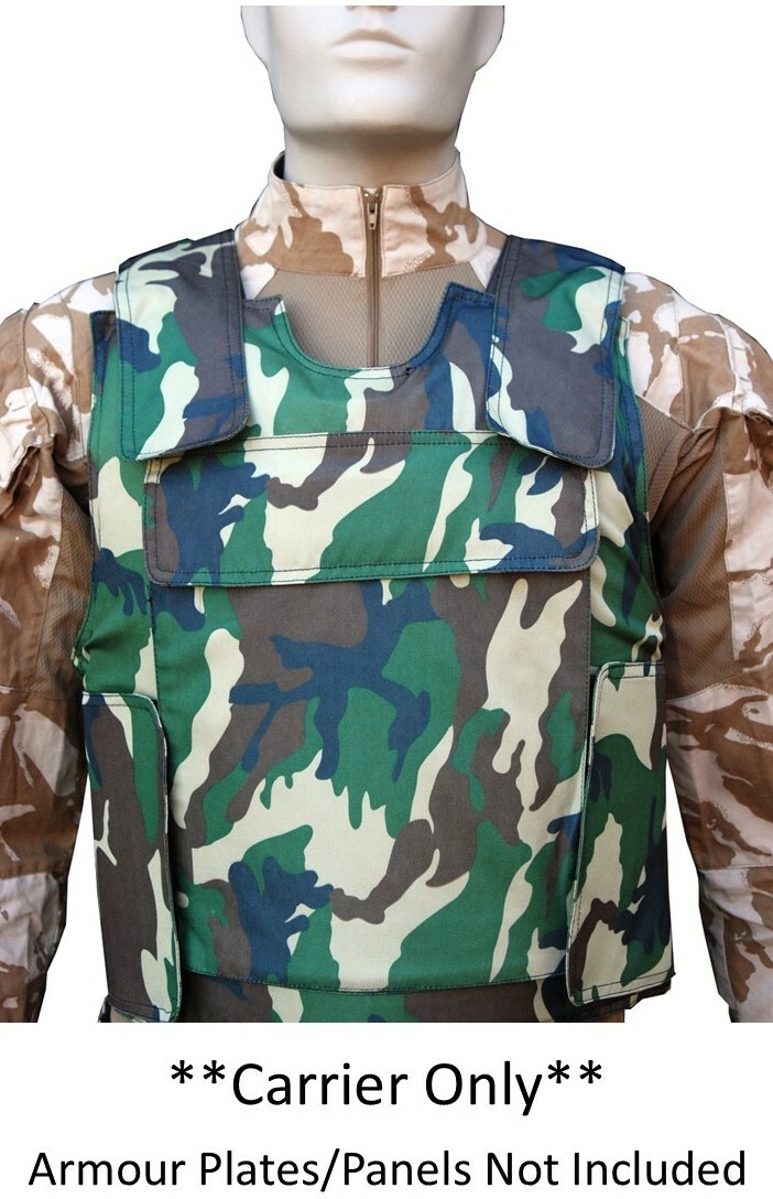 Ballistic Bullet Proof Body Armour Plate Carrier MOLLE Webbing (10x12\