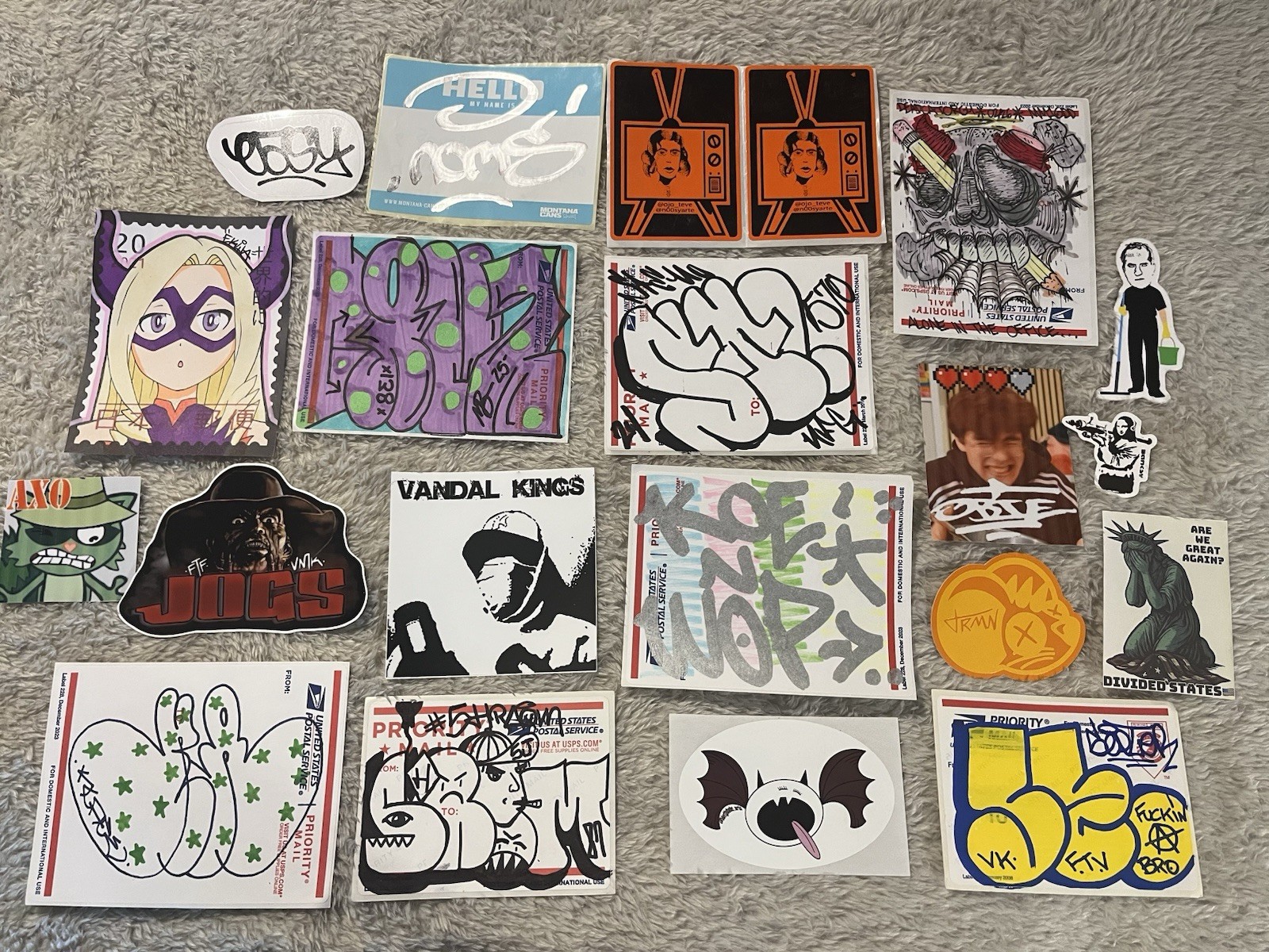 Worldwide Graffiti Stickers - Assorted 20 Pack - #10A - International Artists
