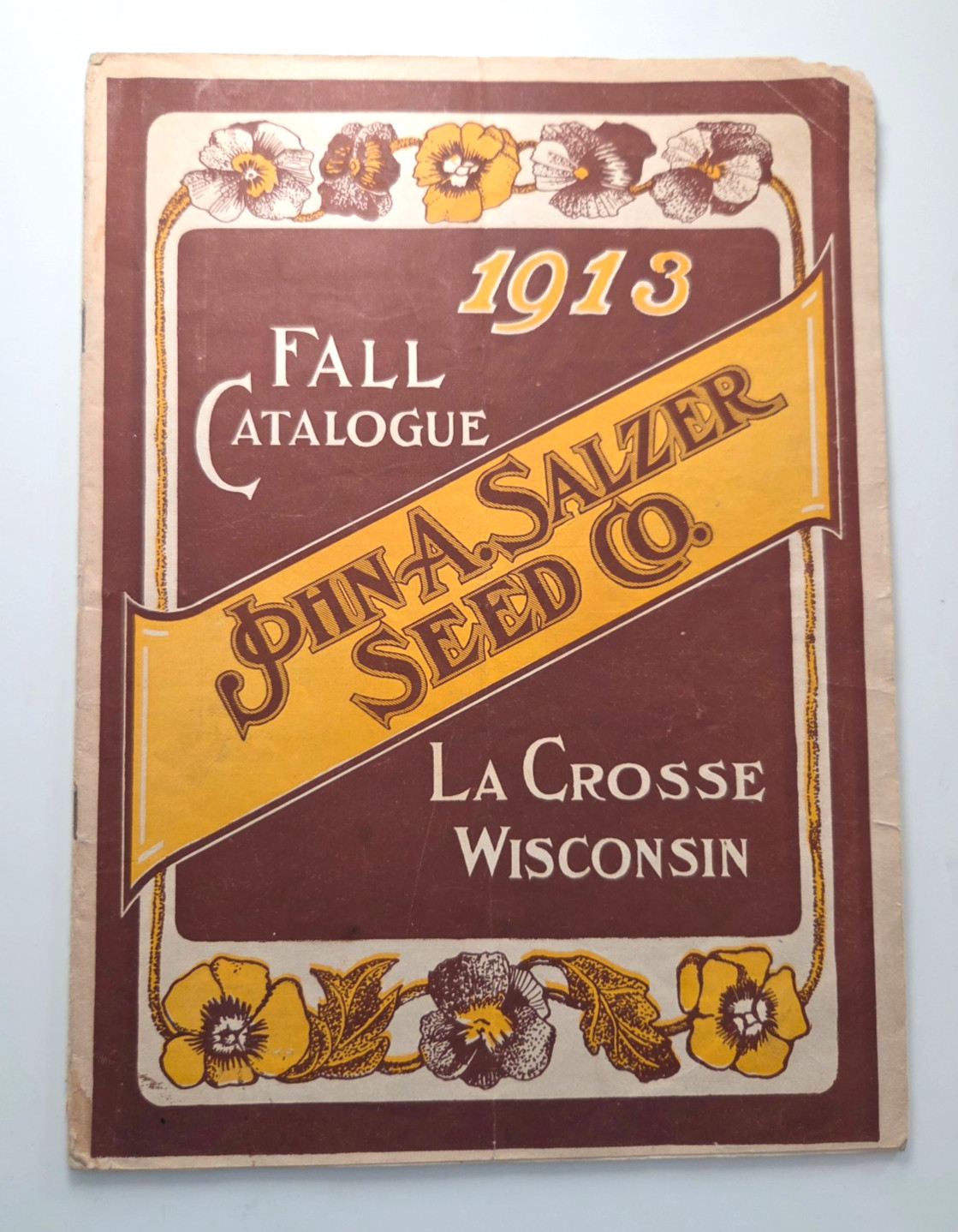 1913 John A Salzer Seed Co, La Crosse Wisconsin, Seed Catalog Winter Wheat