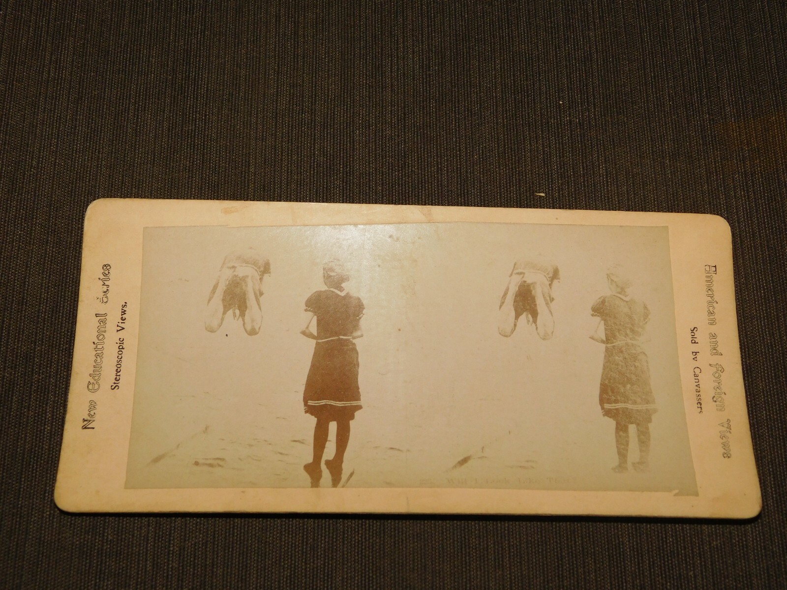 VINTAGE STEREOVIEW STEREOSCOPE CARD FUNNY VINTAGE STEREOVIEW STEREOSCOPE CARD FUNNY