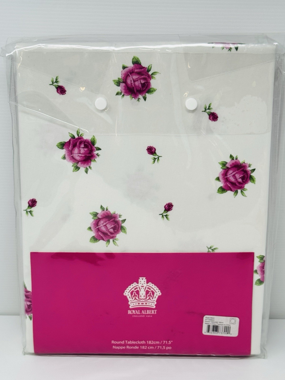RARE Royal Albert New Country Roses Reverse To Polka Dot Roses Round Table Cloth