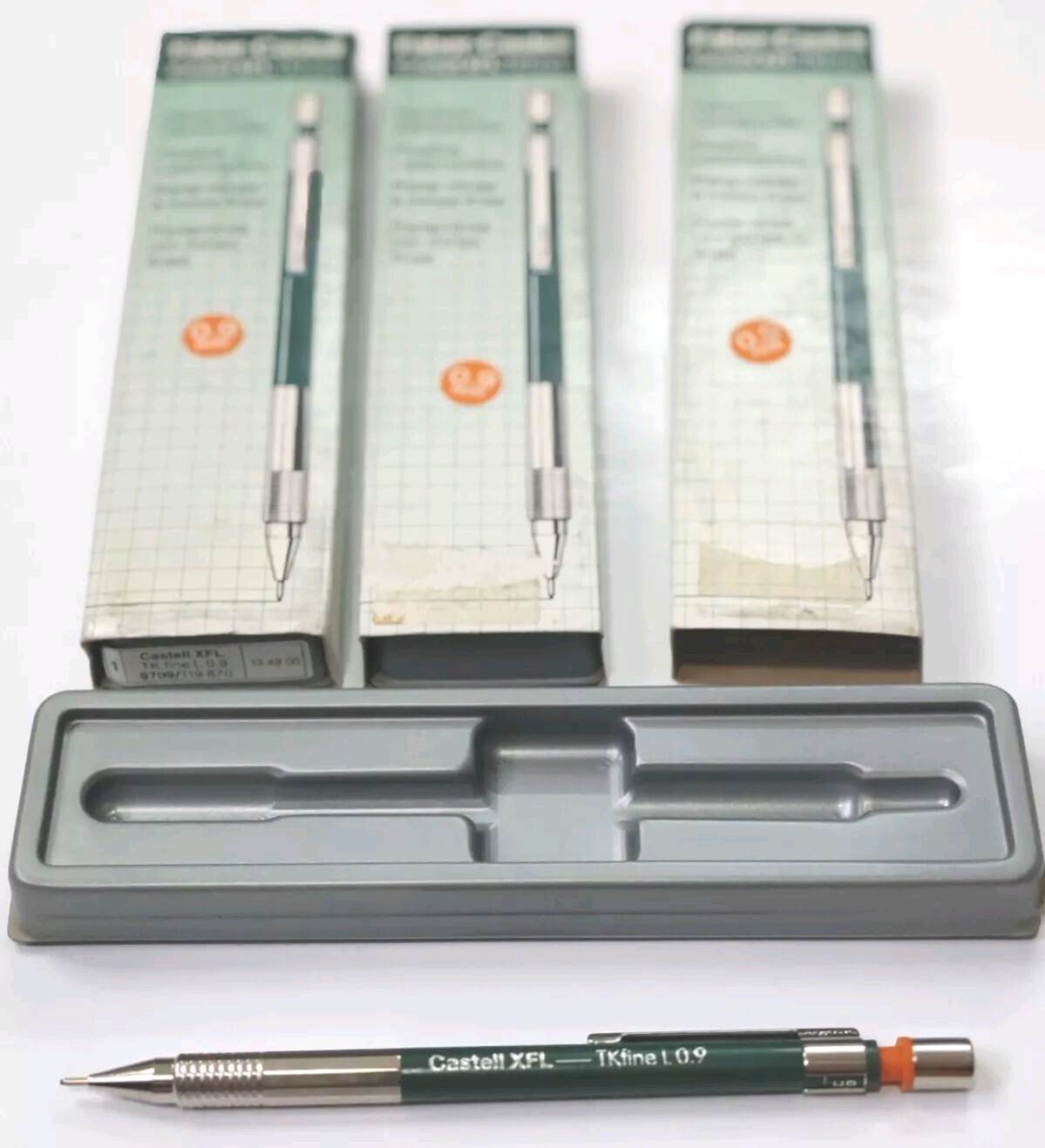 Vintage 3Pcs Nos FABER-CASTELL XFL-K FINE L 0.9mm Drafting Mechanical Pencil 80s Vintage 3Pcs Nos FABER-CASTELL XFL-K FINE L 0.9mm Drafting Mechanical Pencil 80s