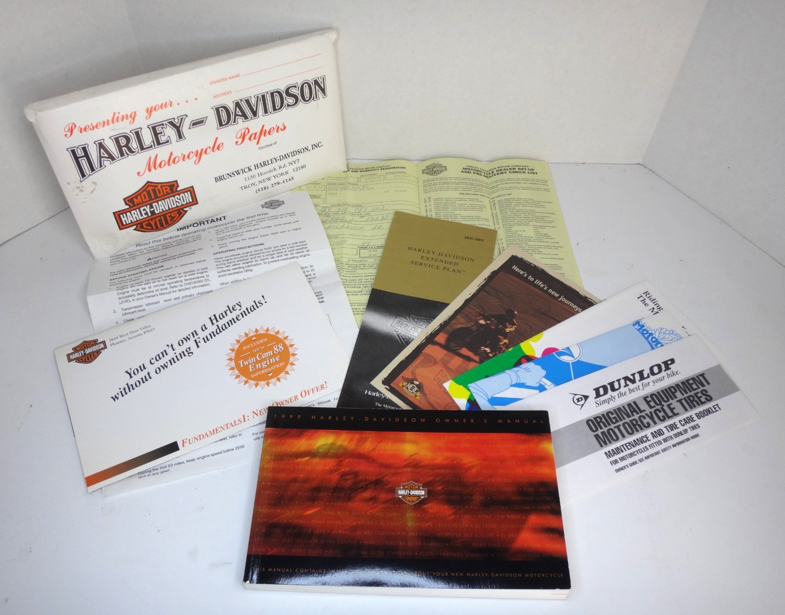 1999 Harley Davidson Fatboy FLSTF Motorcycle Papers Owner\'s Manual 99466-99