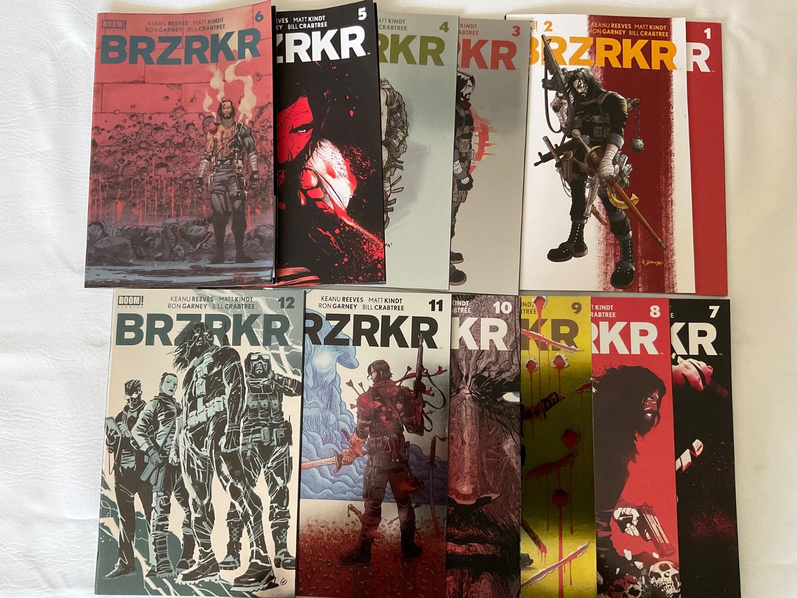 BRZRKR #1-12 (BOOM Studios 2021) Complete Set NM- /NM Keanu Reeves