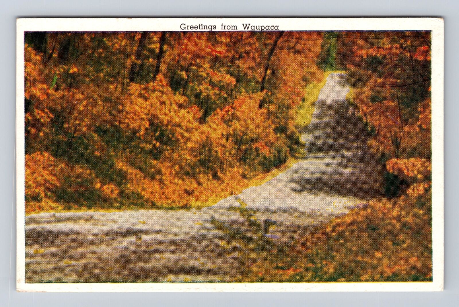 Waupaca WI-Wisconsin, General Road Greetings, Antique, Vintage Souvenir Postcard