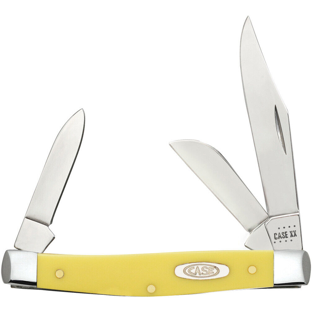 CASE XX KNIVES YELLOW SYNTHETIC SMOOTH MEDIUM STOCKMAN (SS)
