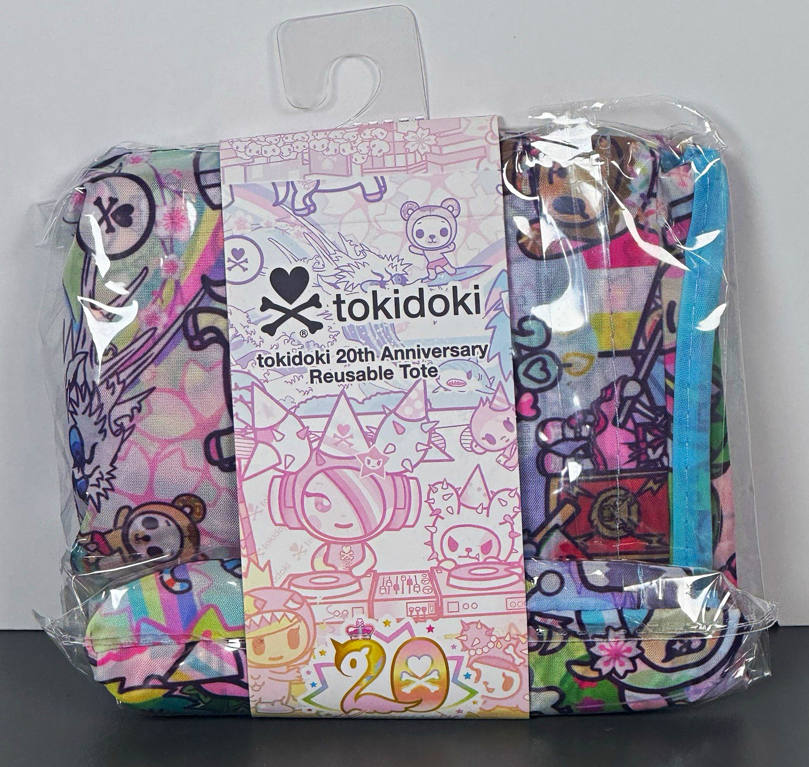 tokidoki 20th Anniversary Reusable Foldable All-Over Print Tote Bag TOTER2002