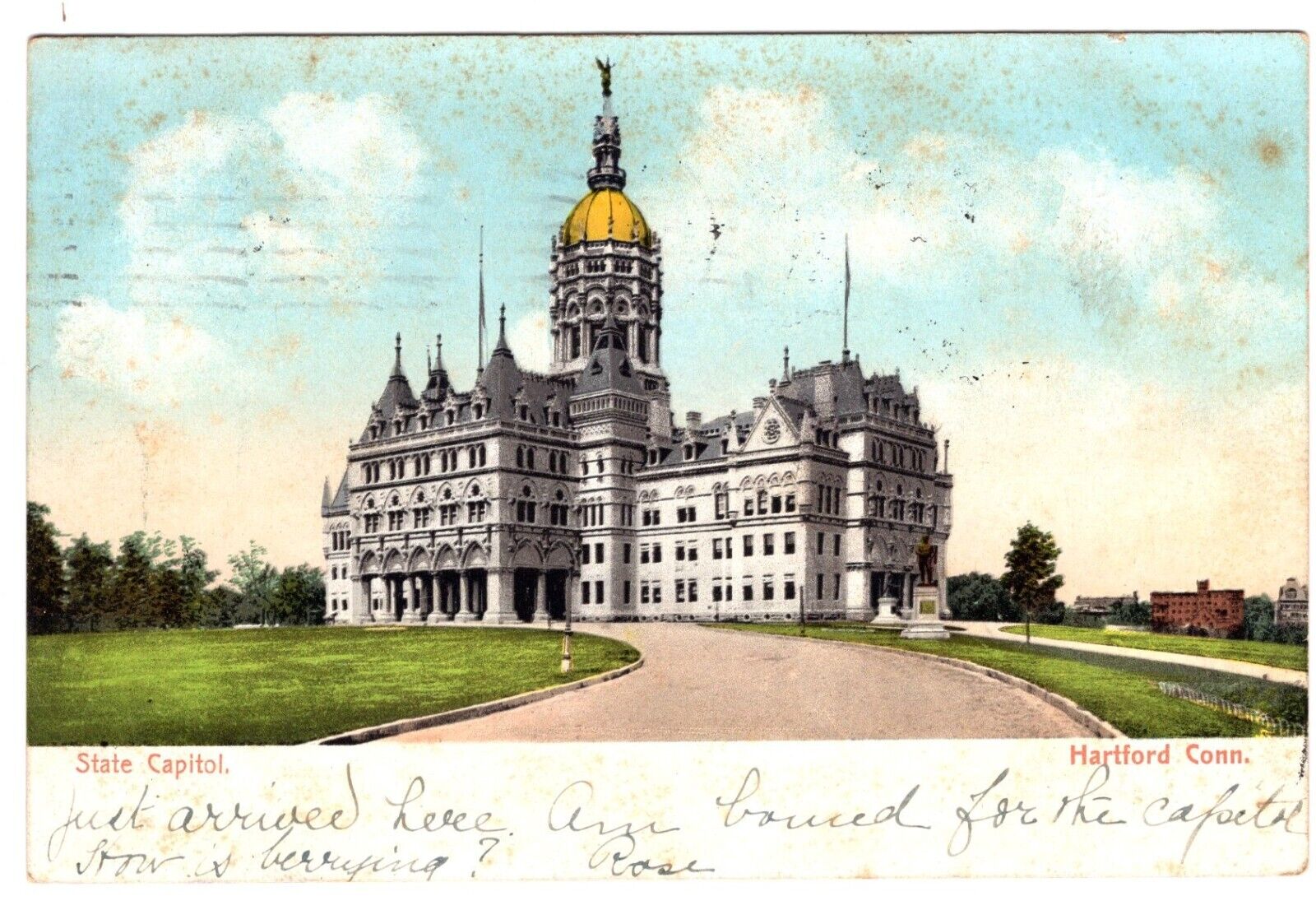 State Capitol, Hartford , CT  Posted 1906