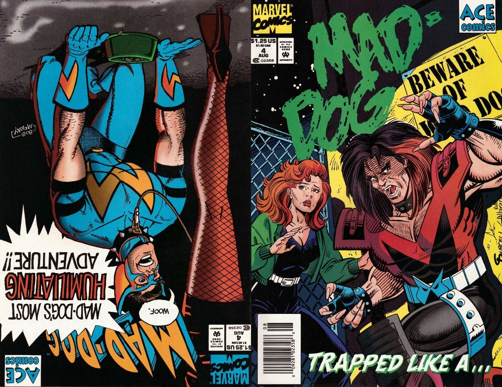 Mad-Dog #4 Newsstand Cover (1993) Marvel Comics