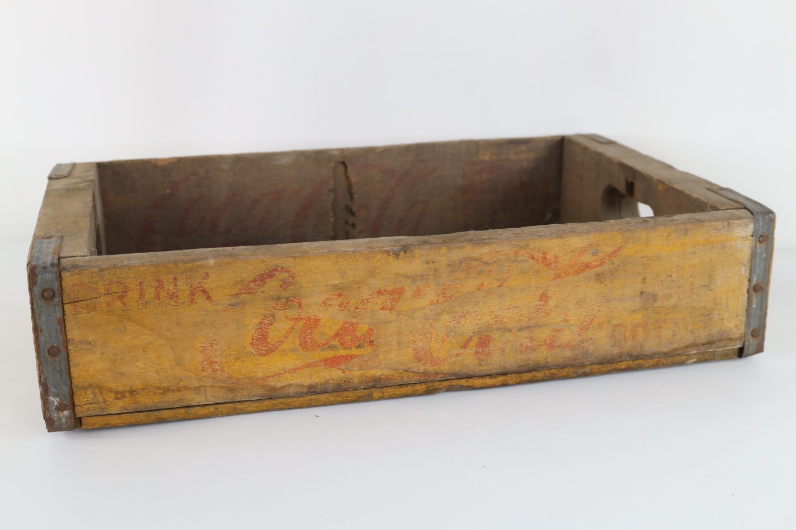 Vtg 50s 1956 Coca Cola Distressed Wood Crate Box Holder Tray Country Farm USA Vtg 50s 1956 Coca Cola Distressed Wood Crate Box Holder Tray Country Farm USA