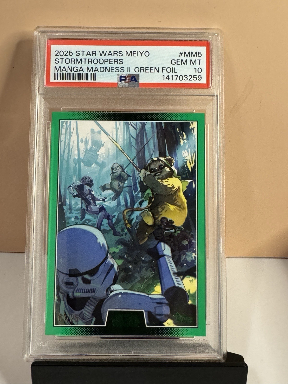 STORMTROOPERS /25 PSA 10 2025 TOPPS STAR WARS MEIYO MANGA MADNESS NO. MM5