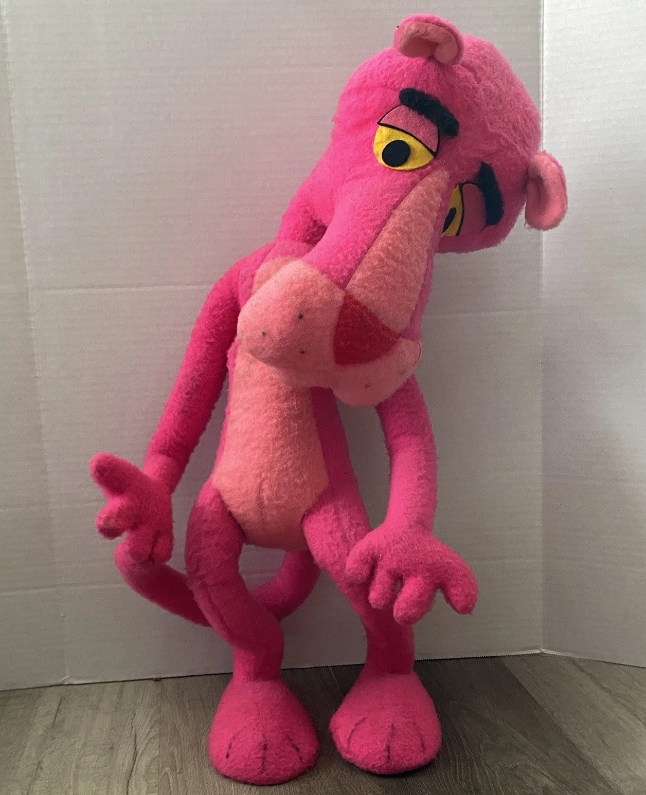 VTG 1964 Pink Panther 26” Plush Stuffed Animal Mirisch-Geoffrey Mighty Star READ VTG 1964 Pink Panther 26” Plush Stuffed Animal Mirisch-Geoffrey Mighty Star READ
