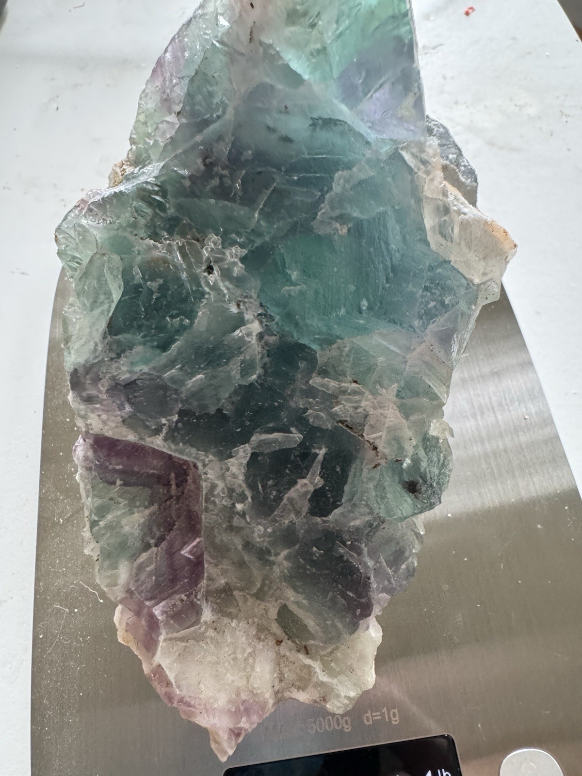 Natural Free Form Rainbow Fluorite , 2.4 Pounds From Mexico Natural Free Form Rainbow Fluorite , 2.4 Pounds From Mexico