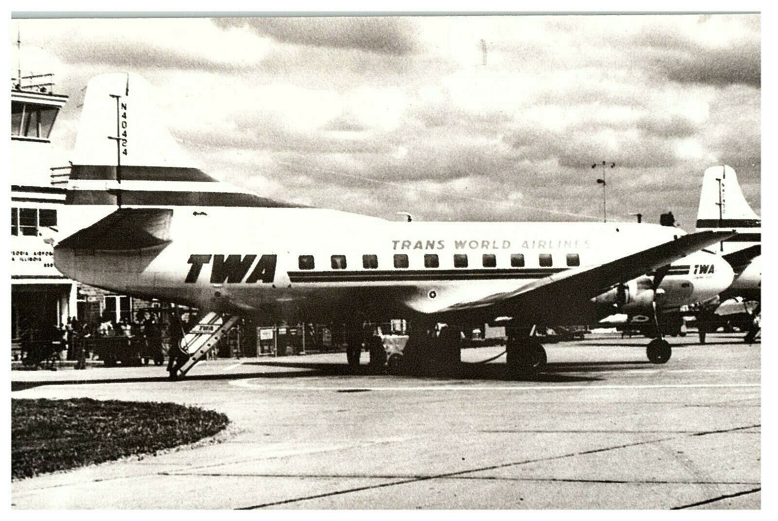 TWA Martin M-404 International Airline Museum Photo Postcard