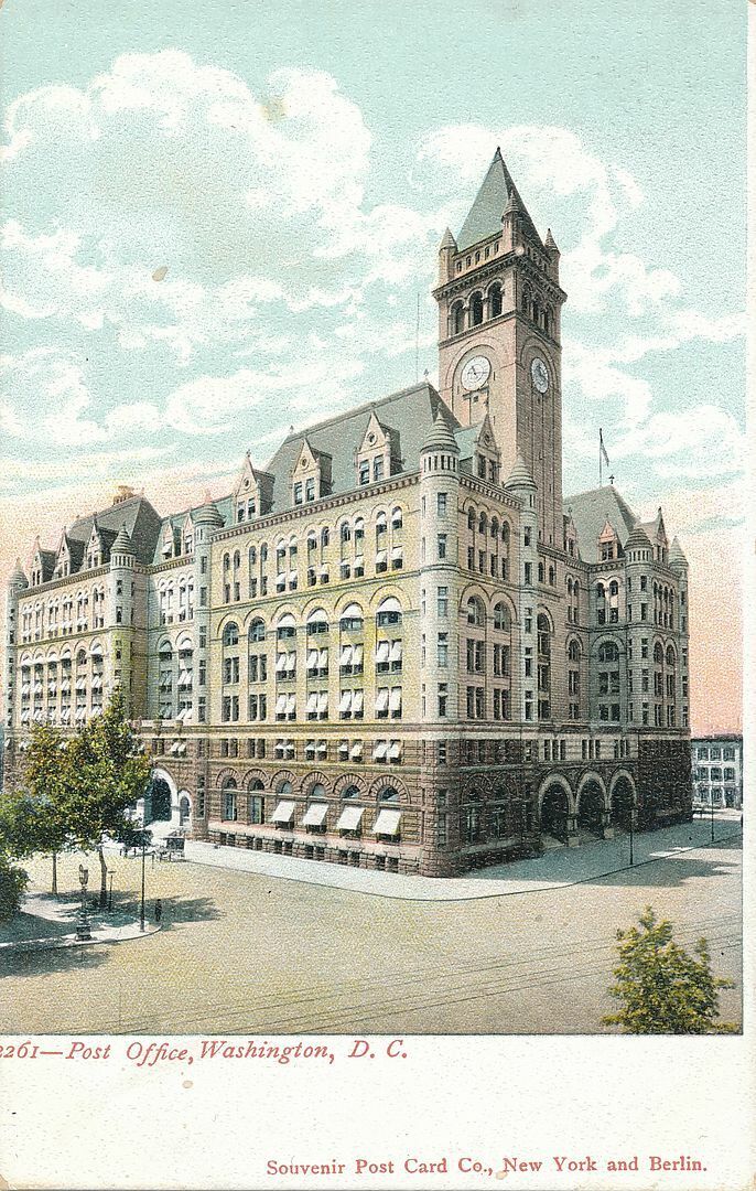 WASHINGTON DC - Post Office - udb (pre 1908)