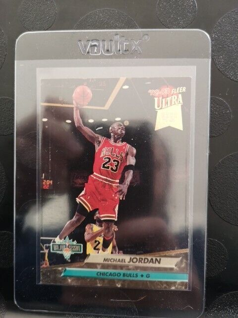 1992-93 Michael Jordan Chicago Bulls NBA Fleer Card #216