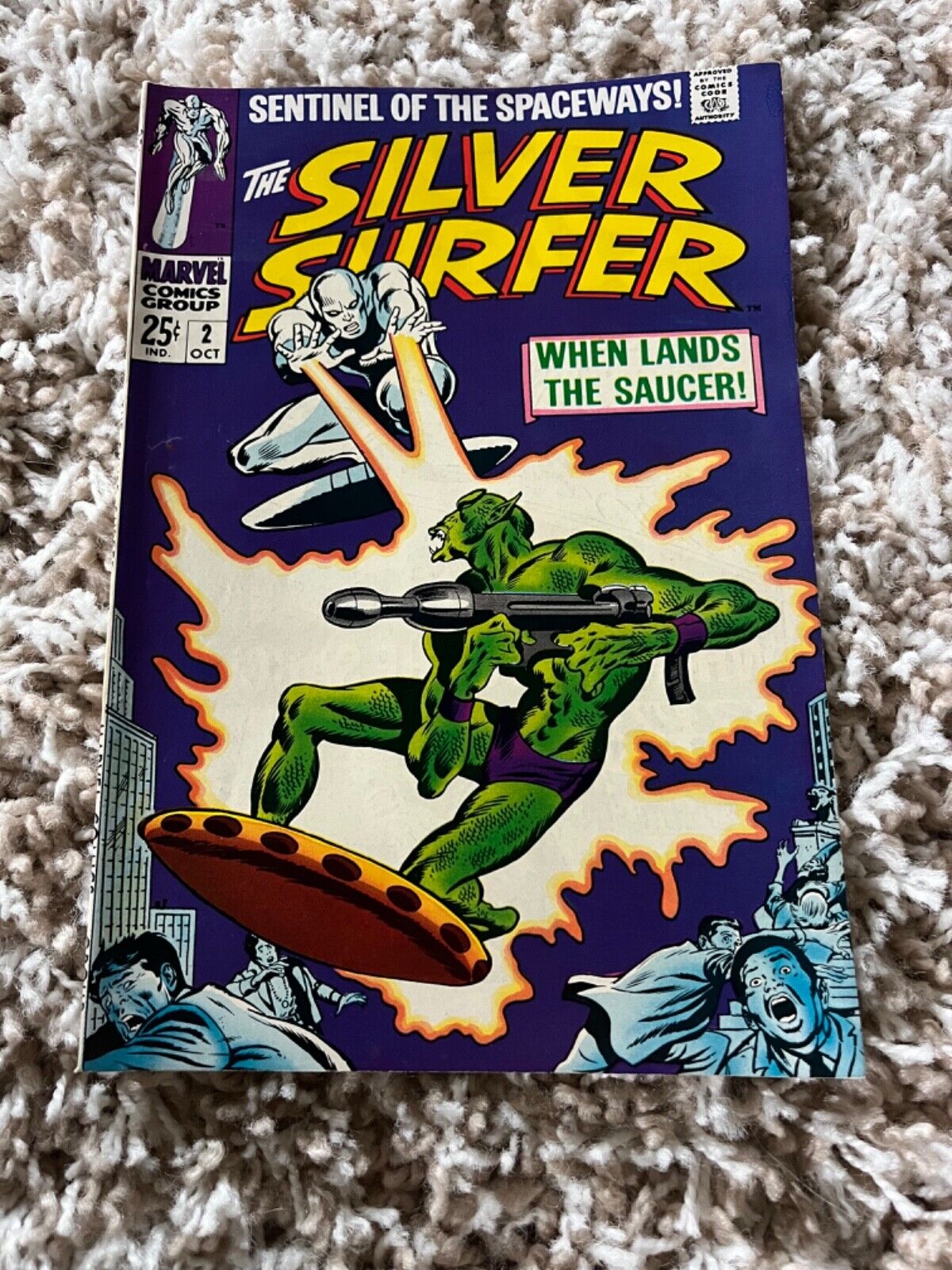 Silver Surfer #2 VF+ 8.5 Marvel Comics 1968