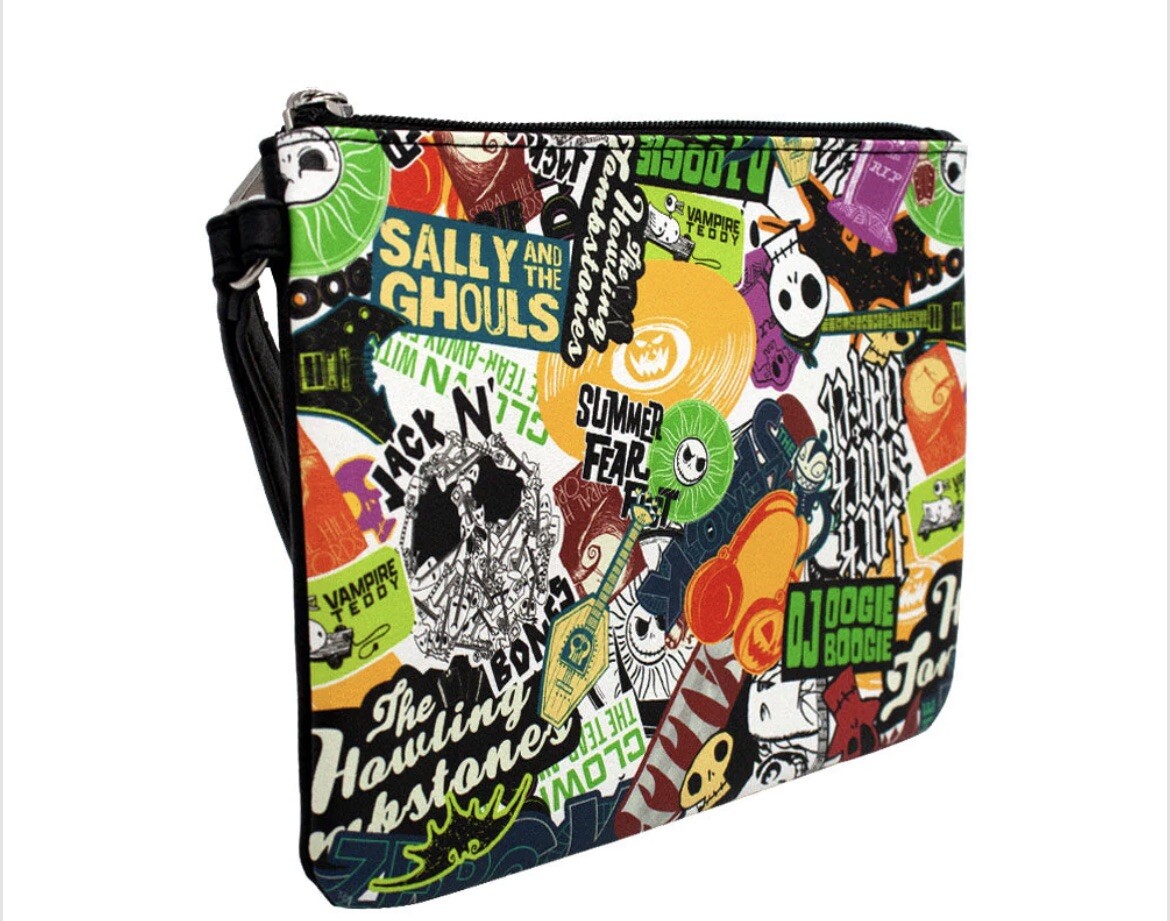 Nightmare Before Christmas Summer Fear Fest Wristlet Bag Tim Burton Disney Pouch Nightmare Before Christmas Summer Fear Fest Wristlet Bag Tim Burton Disney Pouch