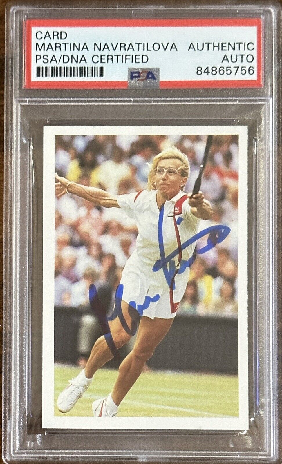 1987 Sports Question Martina Navratilova Signed Card PSA DNA AUTOGRAPH SIGNED