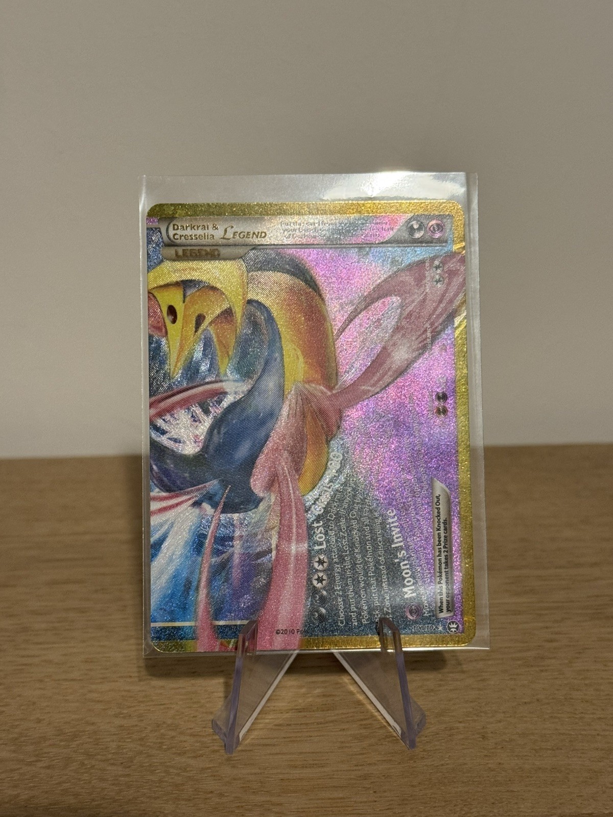 Pokemon 30th TCG Darkrai & Cresselia LEGEND (Bottom) Triumphant Holo Eng 100/102