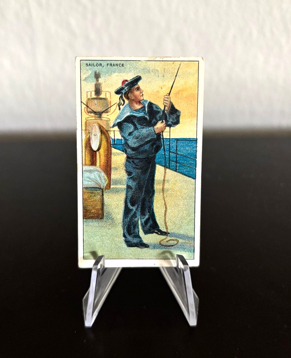 1909 T81 Recruit Little Cigars Military Series - Sailor, France - Tobacco Card