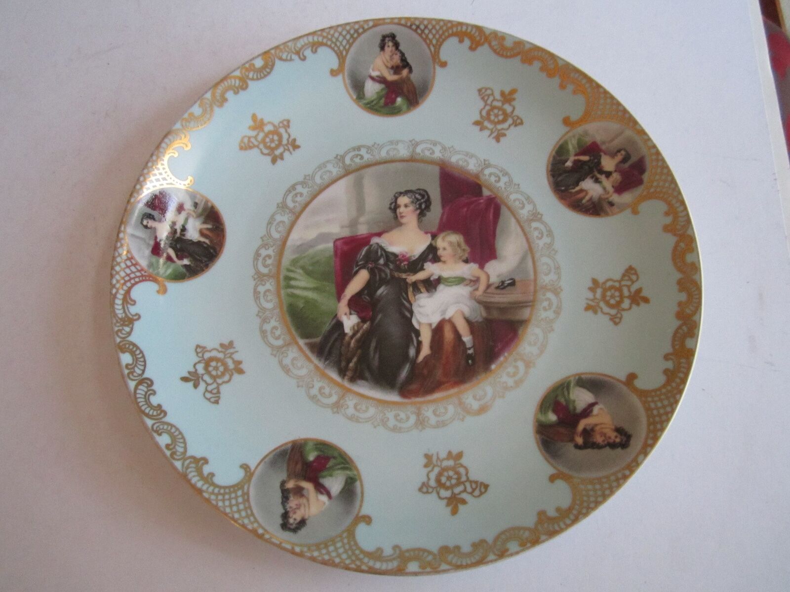 VTG MITTERTEICH DECORATIVE PLATE - MADE IN GERMANY - RARE COLOR - 10 1/2